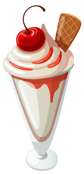 This png image - Transparent Vanilla Ice Cream Sundae Clipart, is available for free download