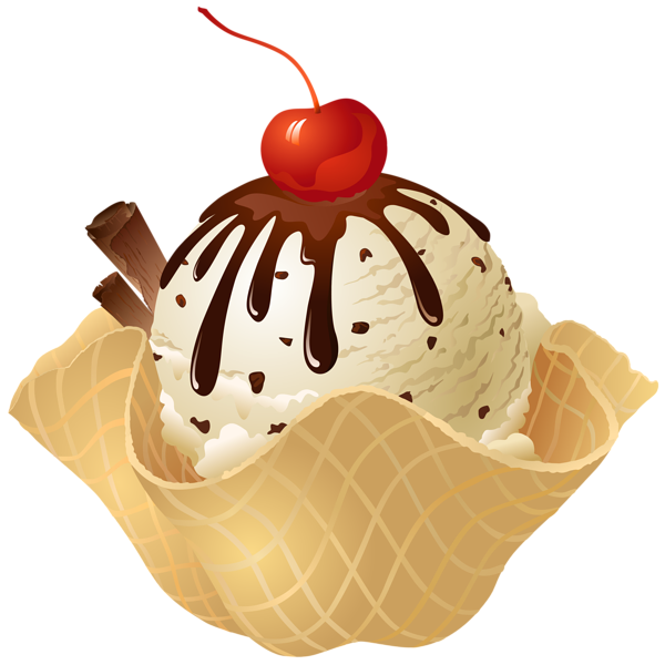 This png image - Transparent Vanilla Ice Cream Waffle Basket PNG Picture, is available for free download