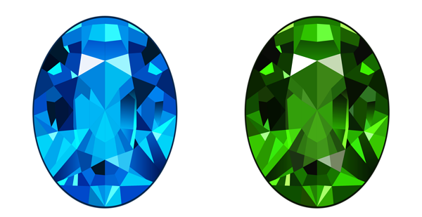 This png image - Transparent Blue and Green Diamonds PNG Clipart, is available for free download