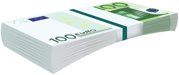 This png image - 100 Euro Bundle Banknotes Transparent PNG Clip Art Image, is available for free download
