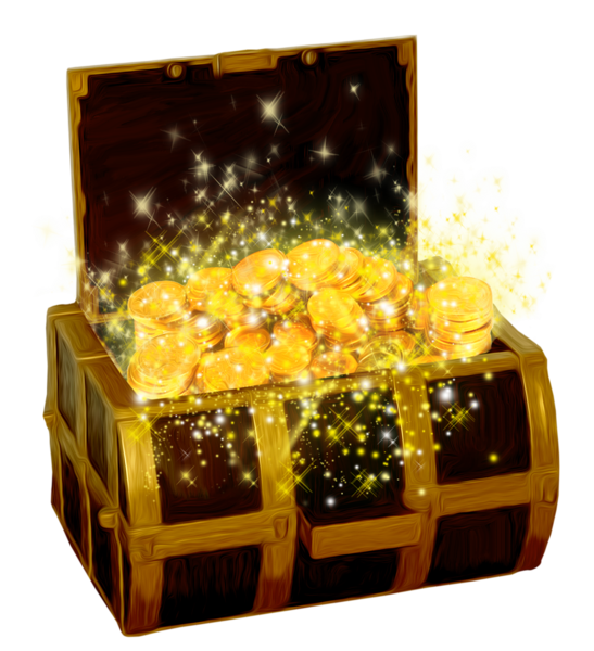 This png image - Treasure Chest with Gold Coins PNG Clipart Picture, is available for free download