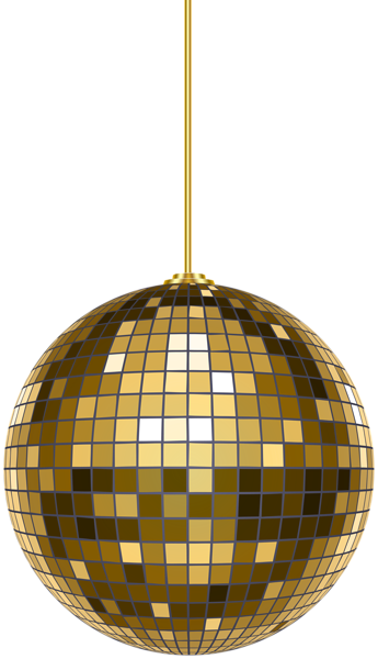 This png image - Golden Disco Ball PNG Clipart, is available for free download