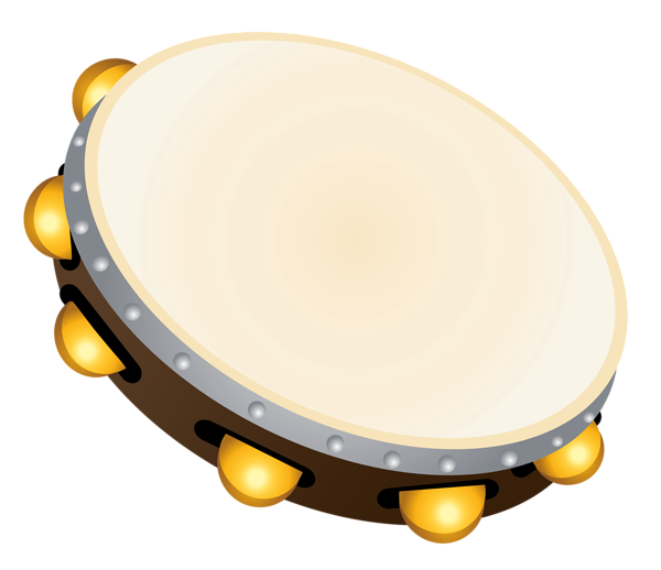This png image - Transparent Tambourine PNG Clipart, is available for free download