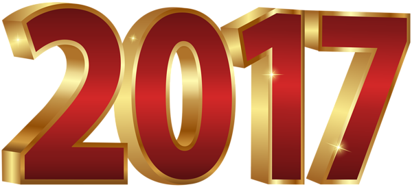 2017_Red_and_Gold_PNG_Clipart_Image