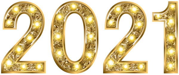 This png image - 2021 Gold Shining Transparent Clipart Image, is available for free download