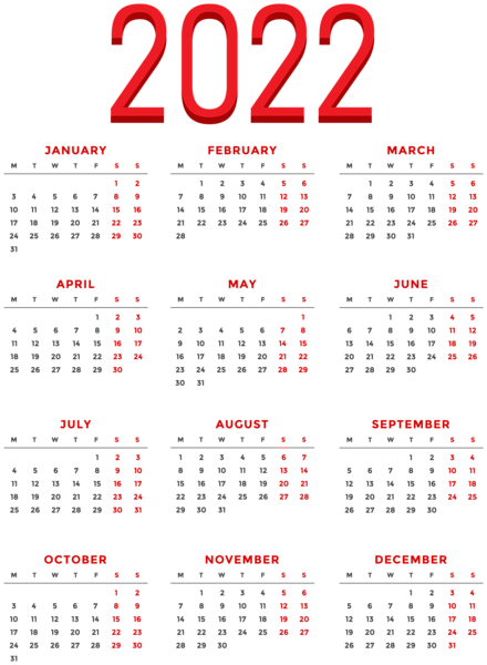 This png image - 2022 Calendar Transparent PNG Clipart, is available for free download