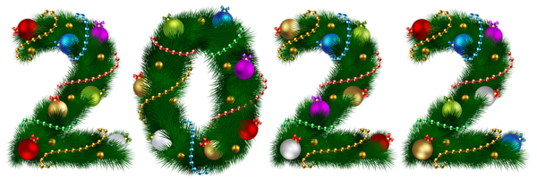 This png image - 2022 Pine Decoration Transparent PNG Clipart, is available for free download