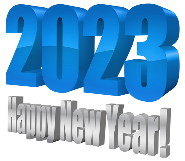 This png image - 2023 3D Blue PNG Transparent Clipart, is available for free download