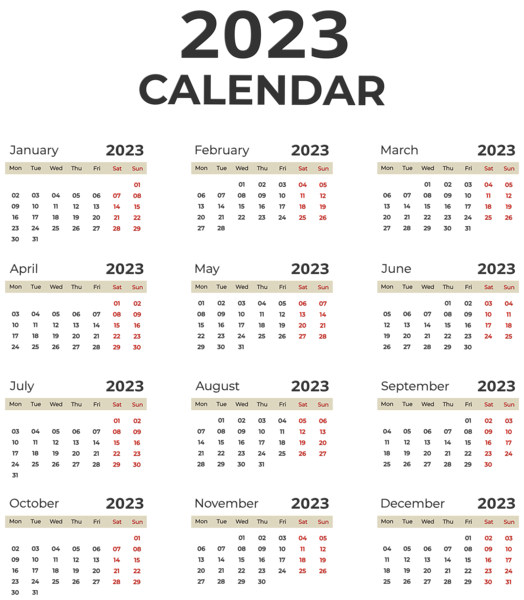 This png image - 2023 EU Calendar PNG Clipart, is available for free download