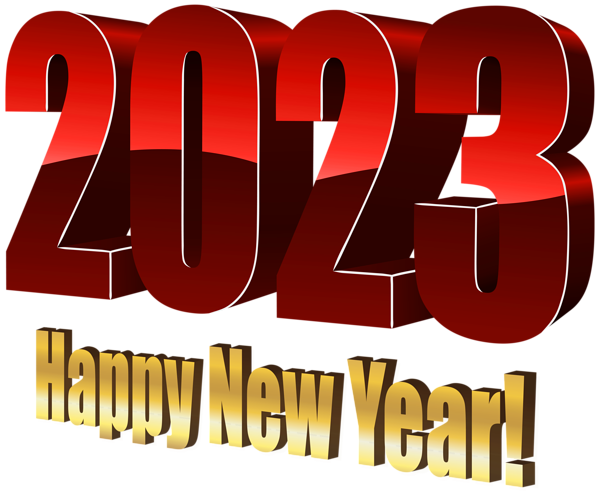 This png image - 2023 Year Red PNG Transparent Clipart, is available for free download