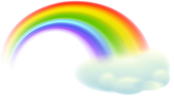 clipart rainbow with clouds - photo #41