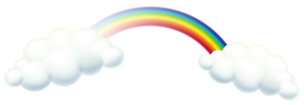 This png image - Rainbow and Clouds PNG Clip Art Image, is available for free download