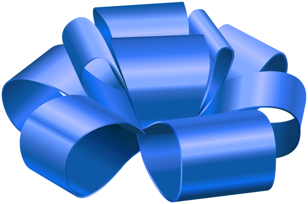 This png image - Blue Gift Foil Bow PNG Clipart, is available for free download