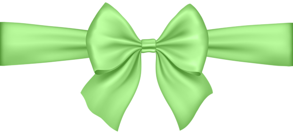 This png image - Bow Soft Greem Transparent PNG Clip Art, is available for free download