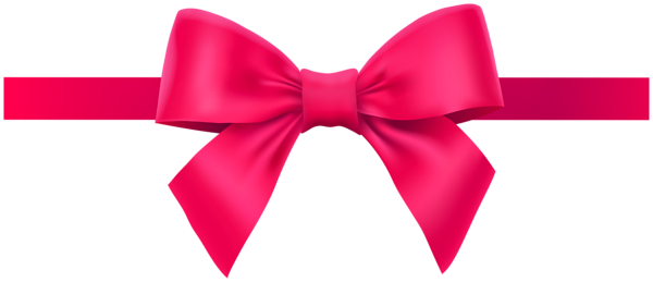 This png image - Bow with Ribbon Pink PNG Deco Clipart, is available for free download