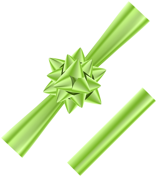 This png image - Corner Bow and Ribbon Green Transparent PNG Image, is available for free download