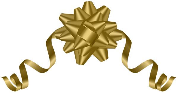 This png image - Gold Deco Bow Transparent PNG Clip Art, is available for free download
