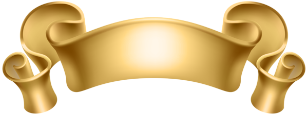 This png image - Gold Decorative Banner Transparent PNG Clip Art, is available for free download
