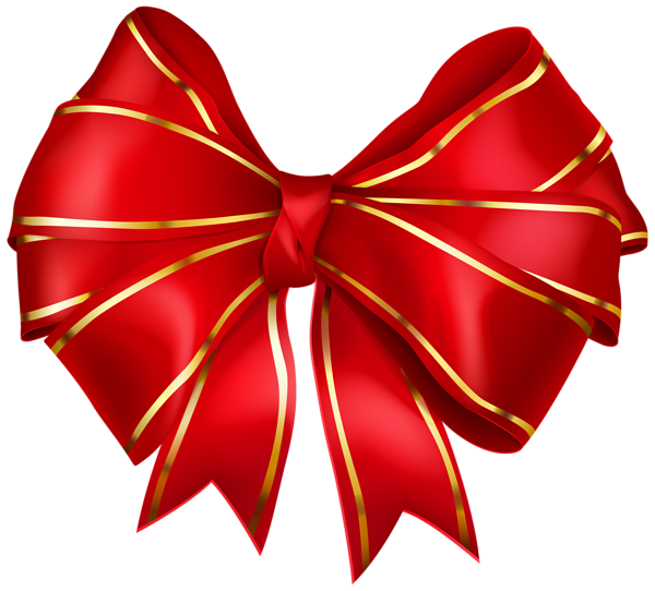 This png image - Red Bow with Gold Edging Transparent PNG Image, is available for free download
