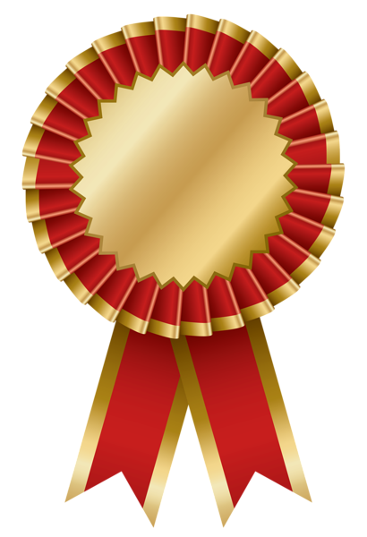 زخارف سكرابيه للتصميم  بنرات اشرطة ورود ستائر لتصميم بدون تحميل  Red_and_Gold_Transparent_Rosette_Ribbon_PNG_Clipart