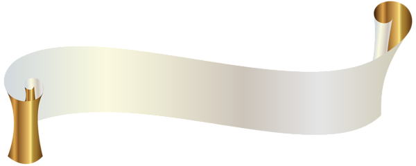 This png image - White Banner with Gold PNG Clipart Image, is available for free download