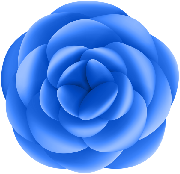 This png image - Blue Rose Decorative Transparent Clipart, is available for free download