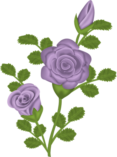 This png image - Purple Rose Transparent Clipart, is available for free download