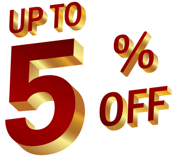 This png image - 5 Percent Discount Clip Art Image, is available for free download