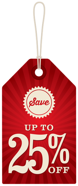 This png image - Save Up To 25% Off Label PNG Clipart Image, is available for free download