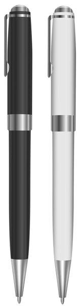 Black and White Pen Transparent Clip Art Image | High ...