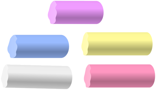 This png image - Colorful Chalks PNG Clip Art Image, is available for free download