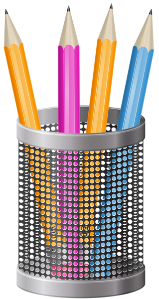 This png image - Metal Pencil Cup PNG Clip Art Image, is available for free download