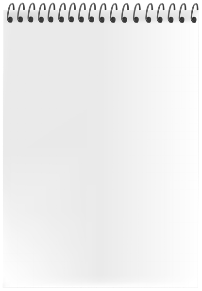 This png image - Spiral Blank Page PNG Clip Art Image, is available for free download