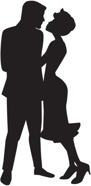 This png image - Couple in Love Silhouette PNG Clip Art, is available for free download