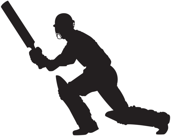 This png image - Cricket Player Silhouette PNG Clip Art Image, is available for free download