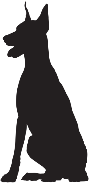 This png image - Doberman Silhouette PNG Clip Art Image, is available for free download