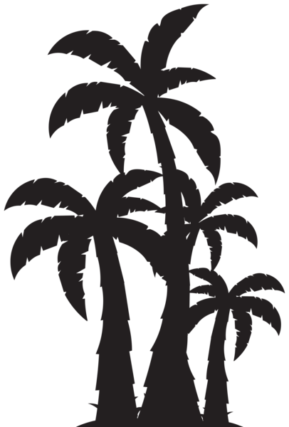 This png image - Palm Trees Silhouette Clip Art Image, is available for free download