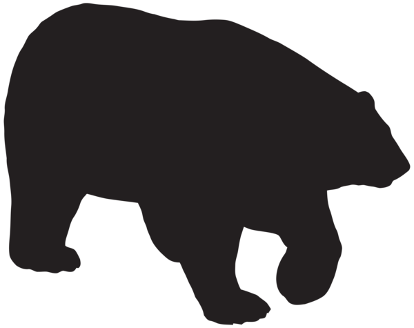 This png image - Polar Bear Silhouette PNG Clip Art Image, is available for free download