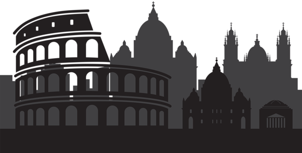 This png image - Rome Italy Silhouette PNG Clip Art, is available for free download