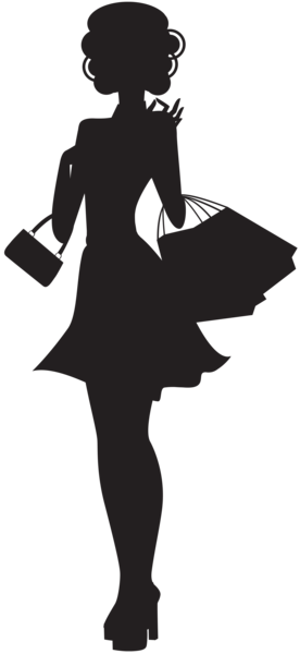 This png image - Shopping Woman Silhouette PNG Clip Art, is available for free download