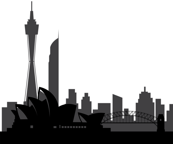 This png image - Sydney Australia Silhouette PNG Clip Art, is available for free download