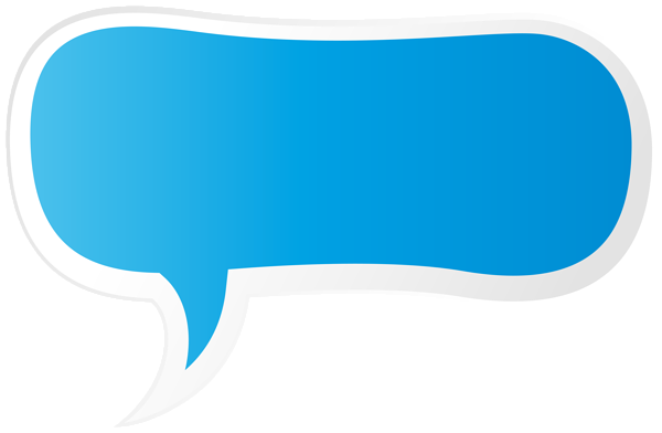 This png image - Speech Bubble Blue PNG Clipart, is available for free download
