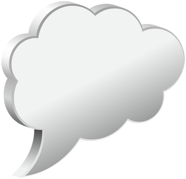 This png image - Speech Bubble Cloud White Transparent PNG Image, is available for free download