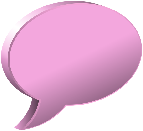This png image - Speech Bubble Pink Transparent PNG Image, is available for free download