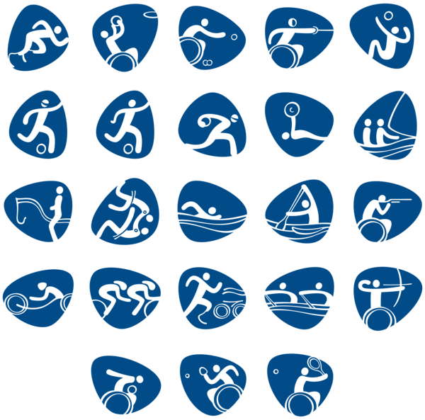 This png image - Paralympic Games Rio 2016 Official PNG Transparent Pictograms, is available for free download