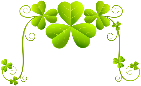 This png image - Shamrocks Decor PNG Clip Art Image, is available for free download