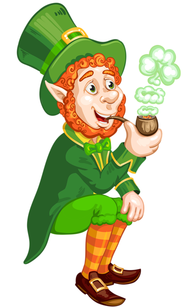 This png image - St Patrick Day Transparent Leprechaun with Pipe PNG Picture, is available for free download