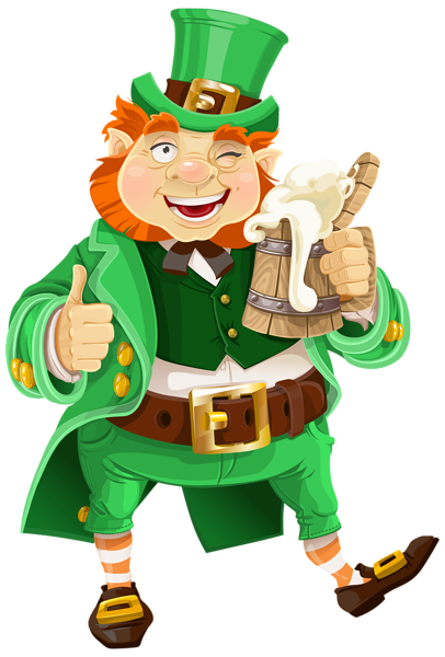This png image - St Patricks Day Leprechaun with Beer Transparent PNG Clip Art Image, is available for free download