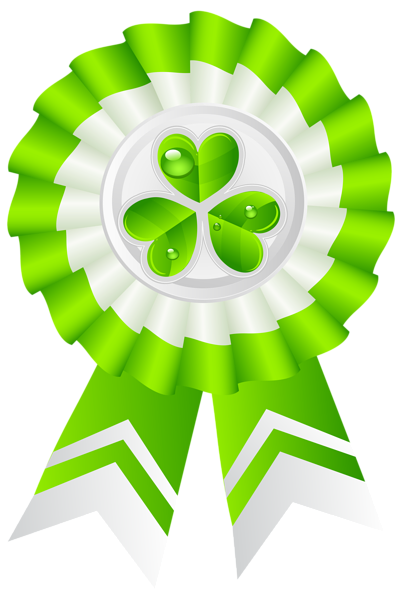 This png image - St Patricks Day Seal with Shamrock Transparent PNG Clip Art Image, is available for free download