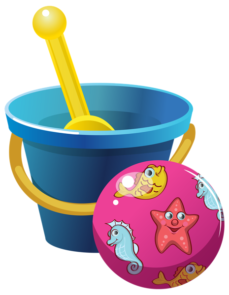 This png image - Beach Bucket and Ball PNG Clipart Image, is available for free download